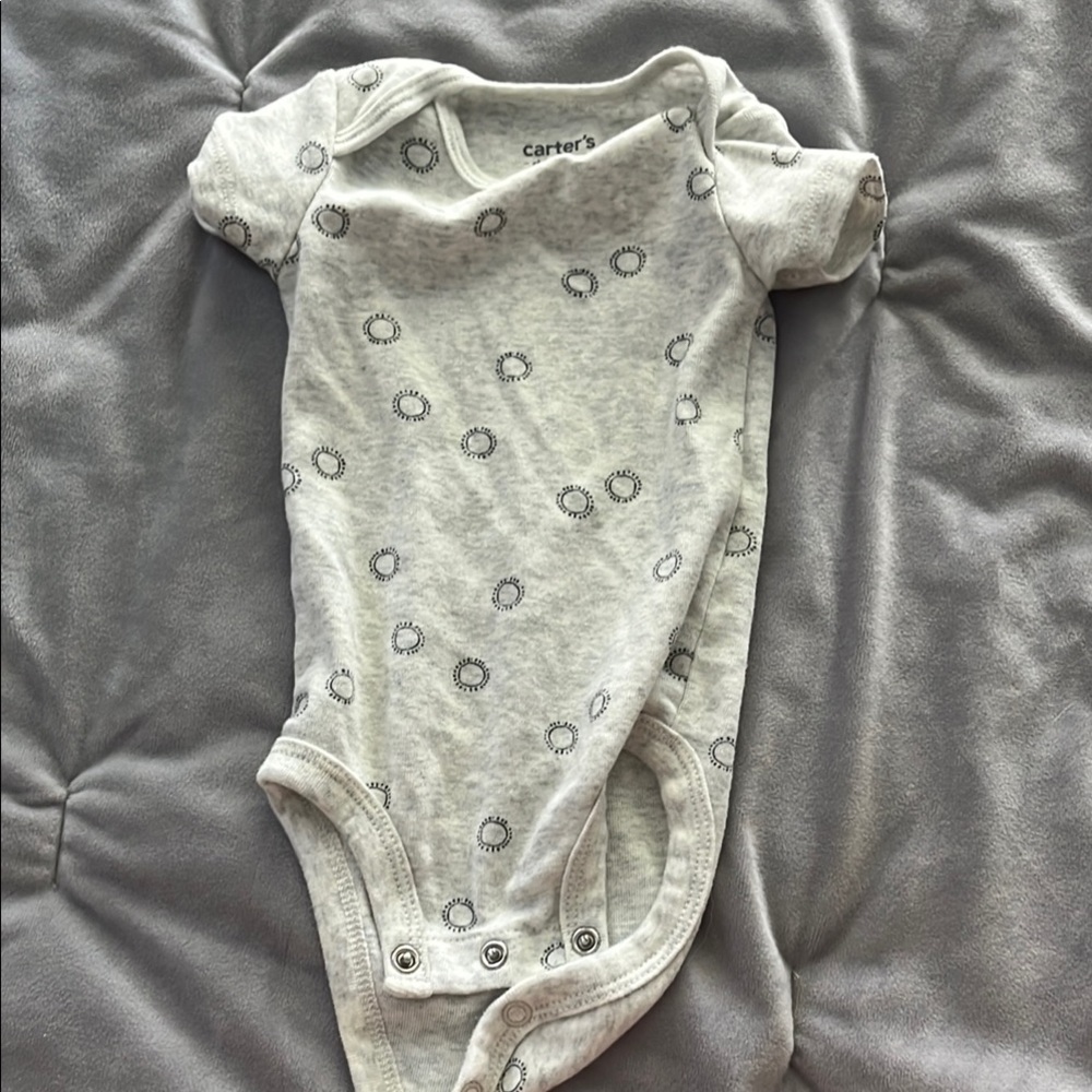 Carter's Gray Bodysuit Soft Stretchy One Piece